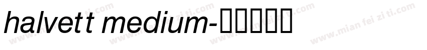 halvett medium字体转换